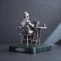 Серебряная фигура ручной работы "Бабушка портниха" - купить в интернет магазине 