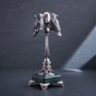 Серебряная фигура ручной работы "Попугаи на зеркале" - купить в интернет магазине подарков