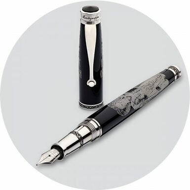 Ручка-перо "St. Nicholas, Silver »від Montegrappa купити в Україні в онлайн магазині