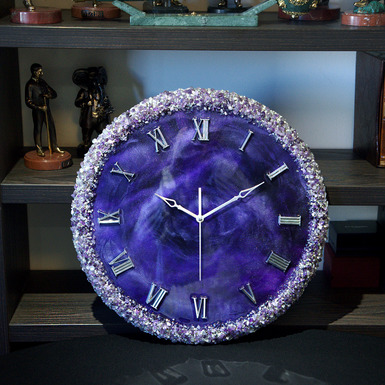 Настінний годинник «Фіолетова казка» - купити в інтернет магазині подарунків в Україні