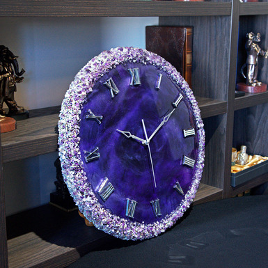 Настінний годинник «Фіолетова казка» - купити в інтернет магазині подарунків