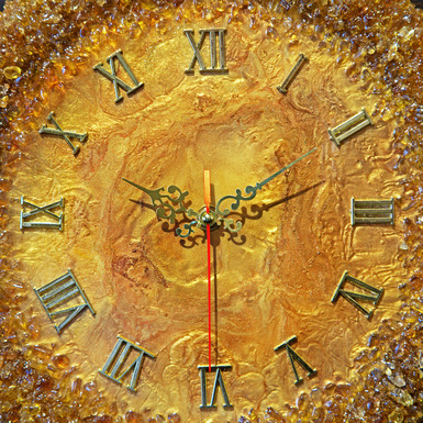 Wall clock with citrine - buy in online 