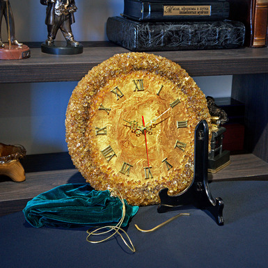 Wall clock with citrine - buy 