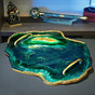 Handmade tray "Emerald Radiance" - buy in an online gift 