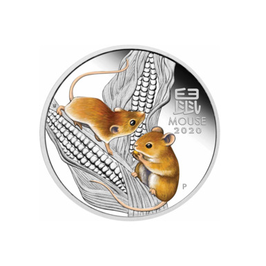 серебряная монета мышата