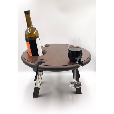 Экстравагантный винный столик из «черного» дерева - купить в интернет магазине подарков
