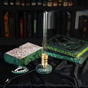 Table lamp tube "Green & Gold" - buy in an online gift store in Ukraine