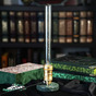Table lamp tube "Green & Gold" - buy in an online gift store 