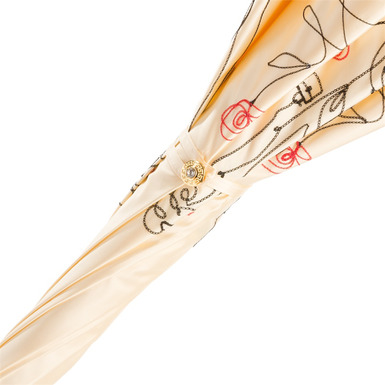 Романтична жіноча парасолька «Ivory Sketch» від Pasotti - придбати 