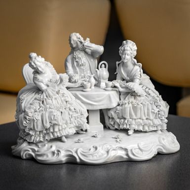 an exclusive gift a rare statuette "Tea Party" buy in Ukraine in the online store