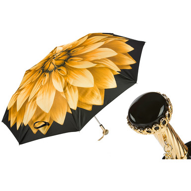 Эксклюзивный женский зонт «Golden Flower»  от Pasotti - купить в интернет магазине подарков