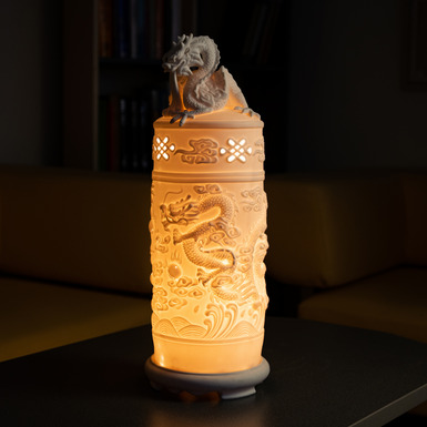 an exclusive gift to buy a porcelain lamp "Dragon" in Ukraine in the online store