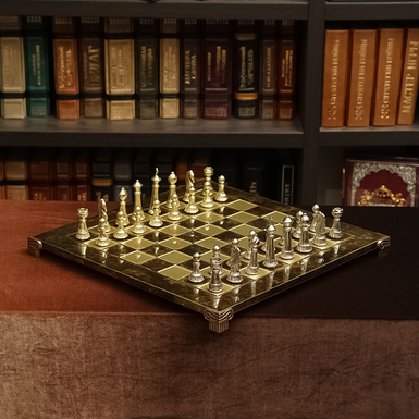 шахматы в золоте