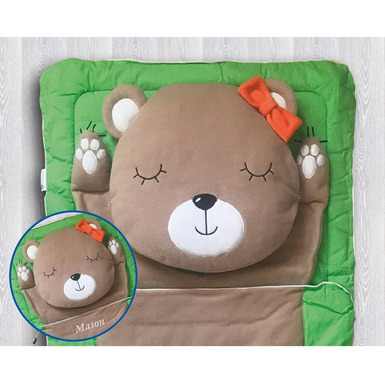Детский спальный мешок «Bear girl» подарок купить в Украине в онлайн магазине
