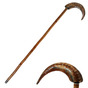 Cane made of natural horn