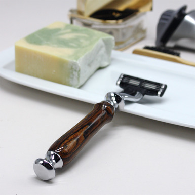 Razor with a handle made of Bokote wood from Kaminskiy Studio - buy in the online gift store