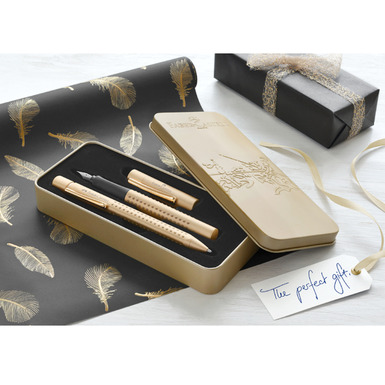 Подарочный набор ручек «GOLD» для каллиграфии от  FABER-CASTELL - купить в интернет магазине подарков в Украине