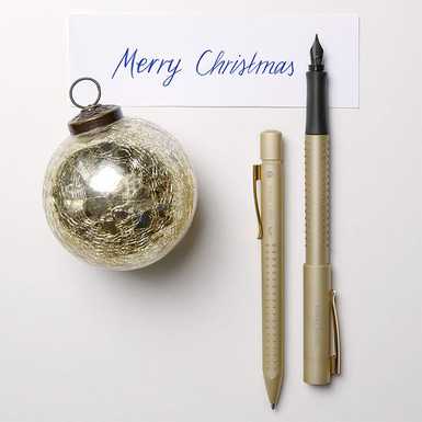 Подарочный набор ручек «GOLD» для каллиграфии от  FABER-CASTELL - купить в интернет магазине подарков