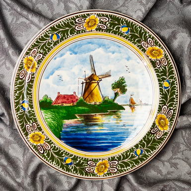 Декоративная тарелка «Мельница», Голландия, 1960г. - купить в интернет магазине подарков