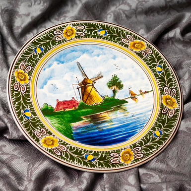 Декоративная тарелка «Мельница», Голландия, 1960г. - купить в интернет магазине 