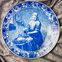 Декоративная тарелка «Молочница» Делфт, Голландия, 1950-1960 гг - купить в интернет магазине подарков