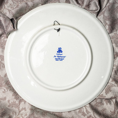 Декоративная тарелка «Молочница» Делфт, Голландия, 1950-1960 гг - купить 