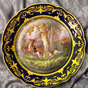 Decorative paired plates "Hunting" France, the beginning of the twentieth century - buy in online 