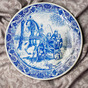 Decorative plate "Sleigh team" Holland, Makkum, 1940-1960 - buy in the online gift store