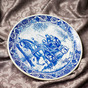 Decorative plate "Sleigh team" Holland, Makkum, 1940-1960 - buy in the online gift 