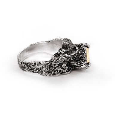 кольцо с серебром и золотом купить в украине