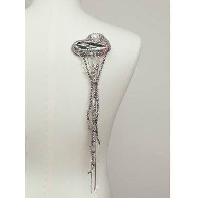 авторська брошка з перлами і кристалами Swarovski купити в Україні в онлайн магазині подарунок дівчині