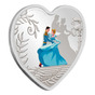 Монета-сердце из серебра "Принцессы Диснея"