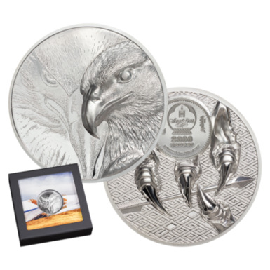 Серебряная монета "Величественный орёл"