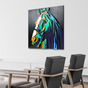 деревянная 3d картина colorful horse