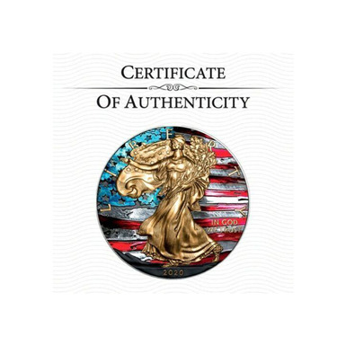 Коллекционная серебряная монета 1 доллар США 2020 года «walking freedom» сертификат.jpg