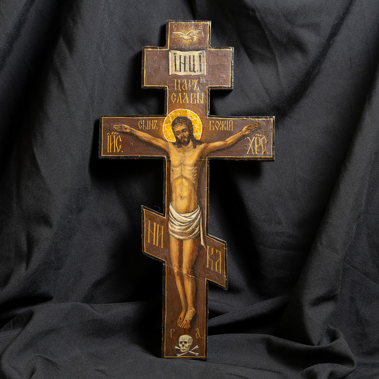 Старинный крест-распятие последней трети ХІХ века
